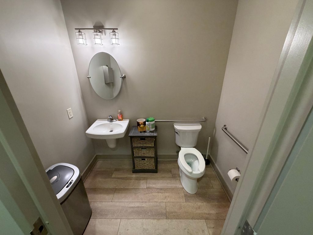 Clean accessible restroom in a dental office in Lilburn, GA