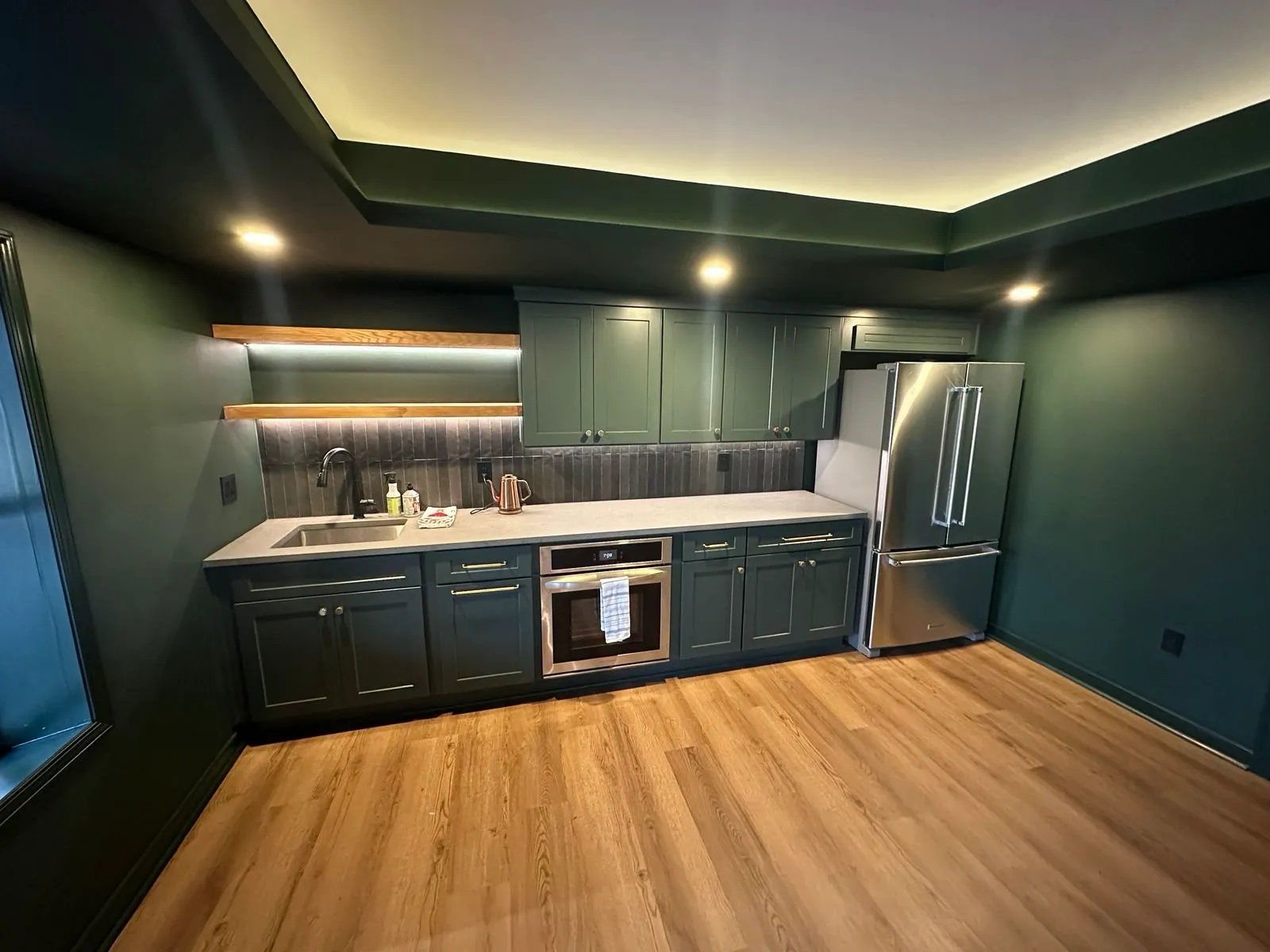 New build kitchen after a post-construction final clean